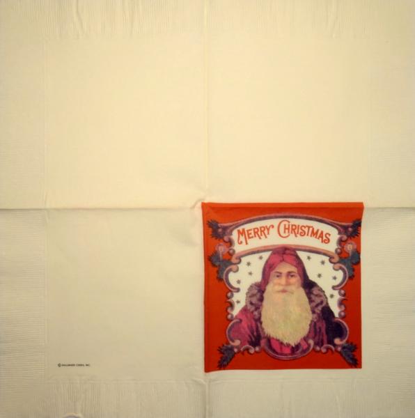 NW-211 Santa - 3-ply - Hallmark - Merry Christmas - 35x35cm
